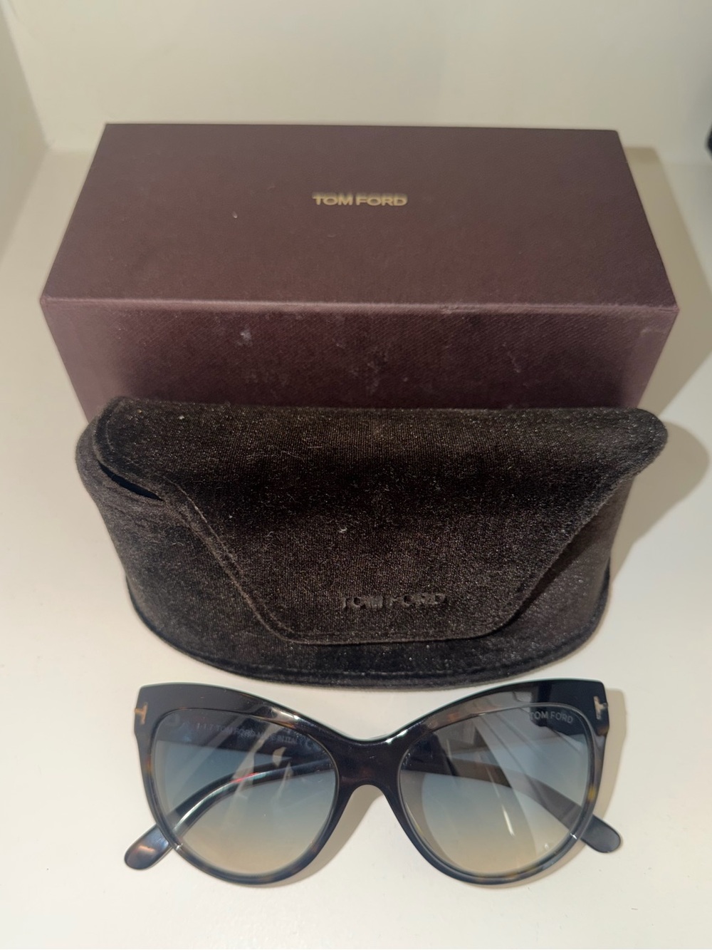 Tom Ford - Lilly 56 mm modified cat eye sunglasses